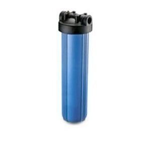 Корпус фільтра 20 блакитний натрубний подовжений, латунна різьба 3/4" клапан FHPR-L від компанії магазин Водяний - фото 1