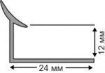 Профіль для плитки пвх кутовий внутрішній 12 мм білий від компанії магазин Водяний - фото 1