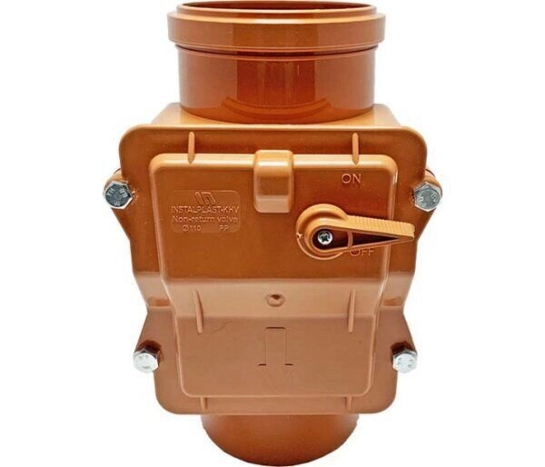 Зворотний клапан внутрішня каналізація d 110 ІнсталПласт від компанії магазин Водяний - фото 1