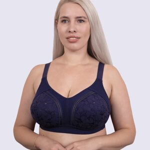 Бавовняний бюстгальтер без кісточок Elita 1403 синій