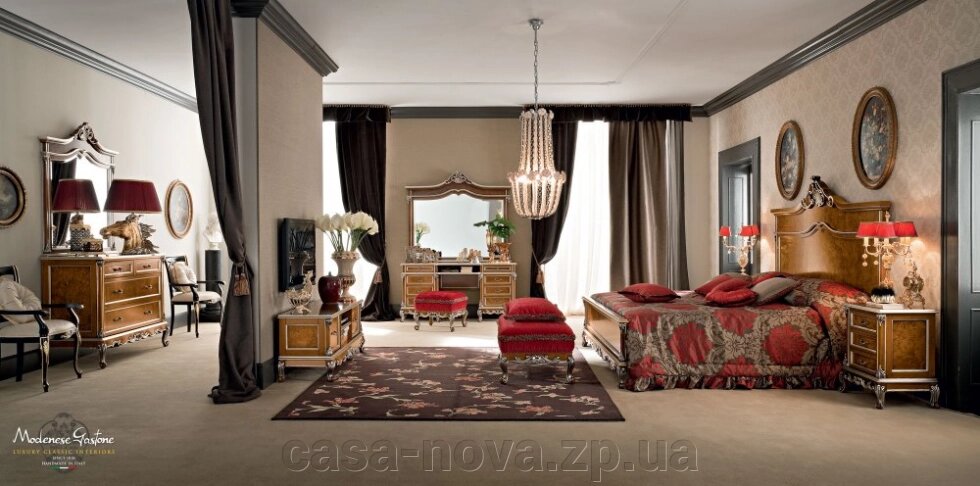 Класична спальня з двоспальним ліжком - CASANOVA COLLECTION від компанії CASA-NOVA меблевий салон в Запоріжжі - матраци, меблі, спальні - фото 1