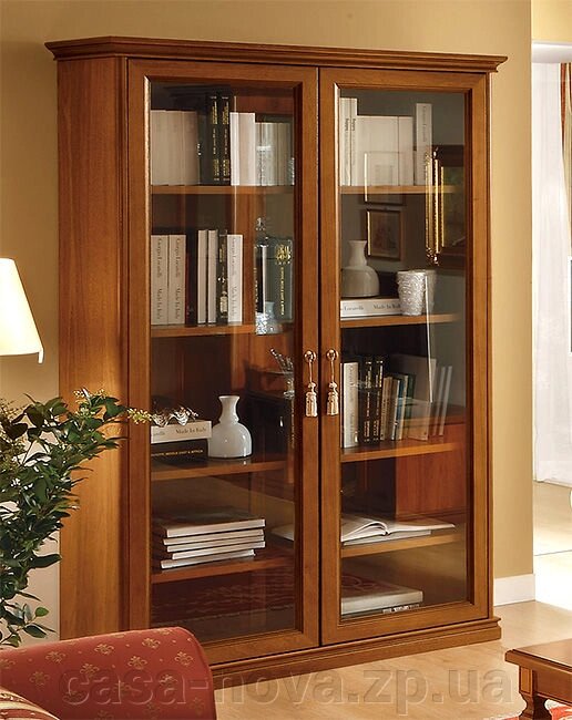 Книжкова шафа на 2 двері NOSTALGIA - Camelgroup від компанії CASA-NOVA меблевий салон в Запоріжжі - матраци, меблі, спальні - фото 1