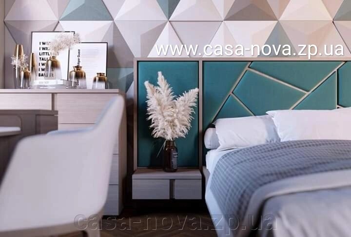 Ліжко-5 з м'яким узголів'ям ЕЛАРА - спальня ТМ Buczynski від компанії CASA-NOVA меблевий салон в Запоріжжі - матраци, меблі, спальні - фото 1