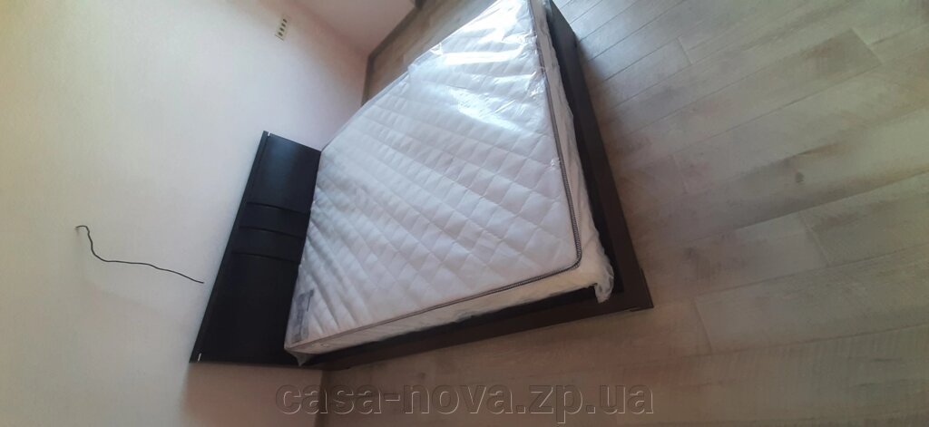 Ліжко АМИНА-1 розмір 160х200, колір венге - Бучинський від компанії CASA-NOVA меблевий салон в Запоріжжі - матраци, меблі, спальні - фото 1
