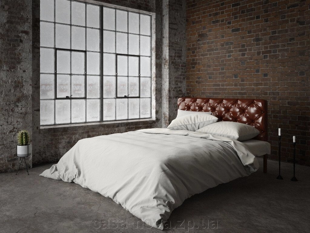 Ліжко металева з м'якою спинкою "КАНА", ТМ Тенеро від компанії Італійські меблі, матраци, купити Запоріжжя, Україна "Casa-Nova" - фото 1