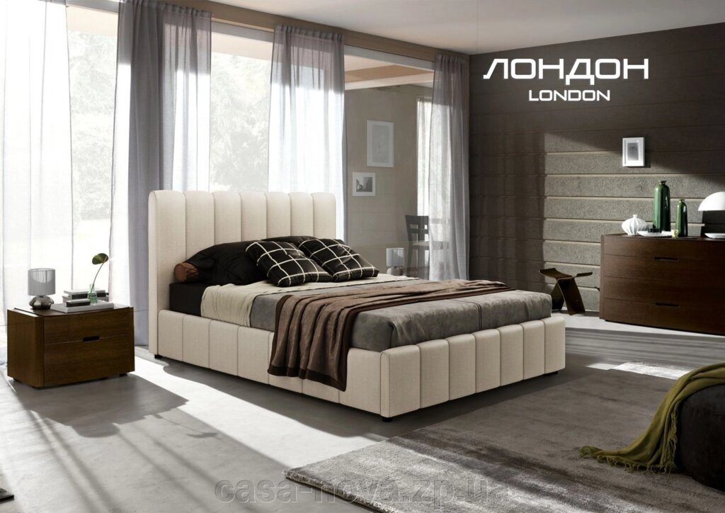 Ліжко з підйомником ЛОНДОН - ТМ Green Sofa від компанії CASA-NOVA меблевий салон в Запоріжжі - матраци, меблі, спальні - фото 1