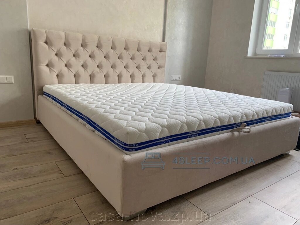 М'яке ліжко Борна - TM Novelty від компанії CASA-NOVA меблевий салон в Запоріжжі - матраци, меблі, спальні - фото 1