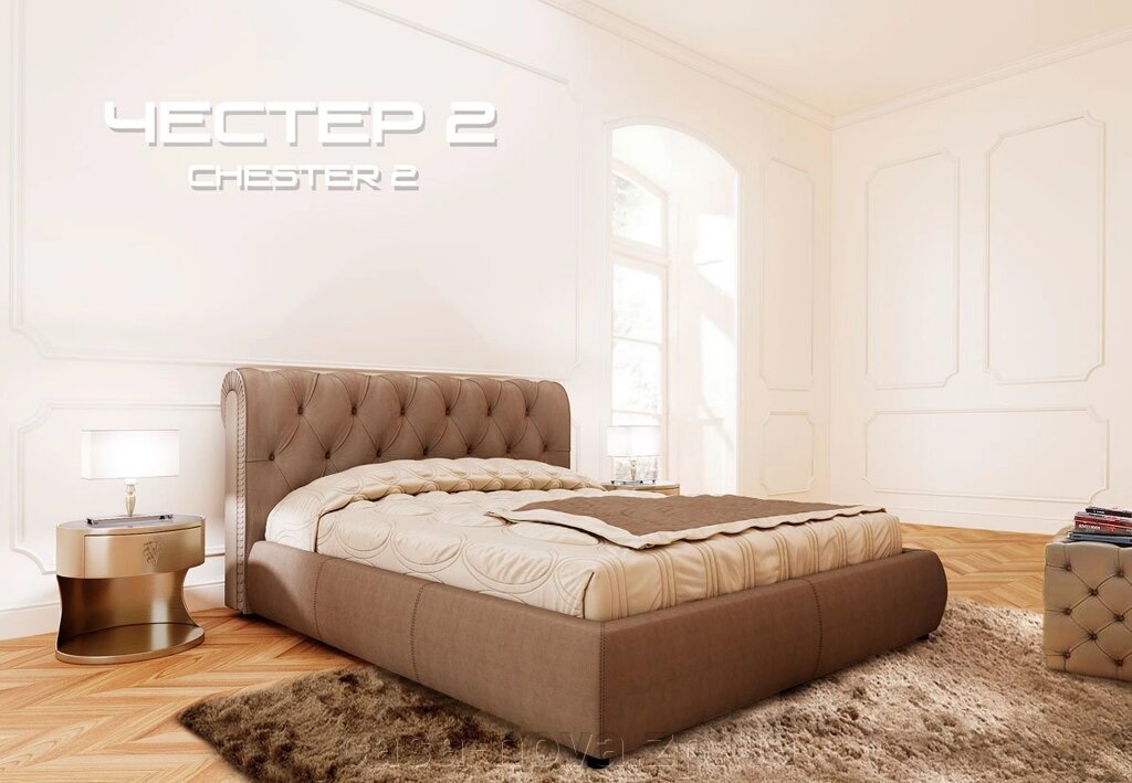 М'яке ліжко CHESTER 2 - ТМ Green Sofa від компанії CASA-NOVA меблевий салон в Запоріжжі - матраци, меблі, спальні - фото 1