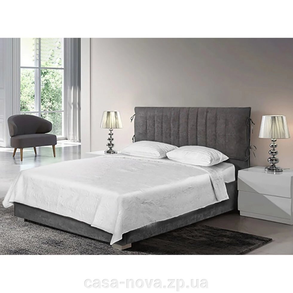 М'яке ліжко МОНТІ на зав'язках - TM Novelty від компанії CASA-NOVA меблевий салон в Запоріжжі - матраци, меблі, спальні - фото 1