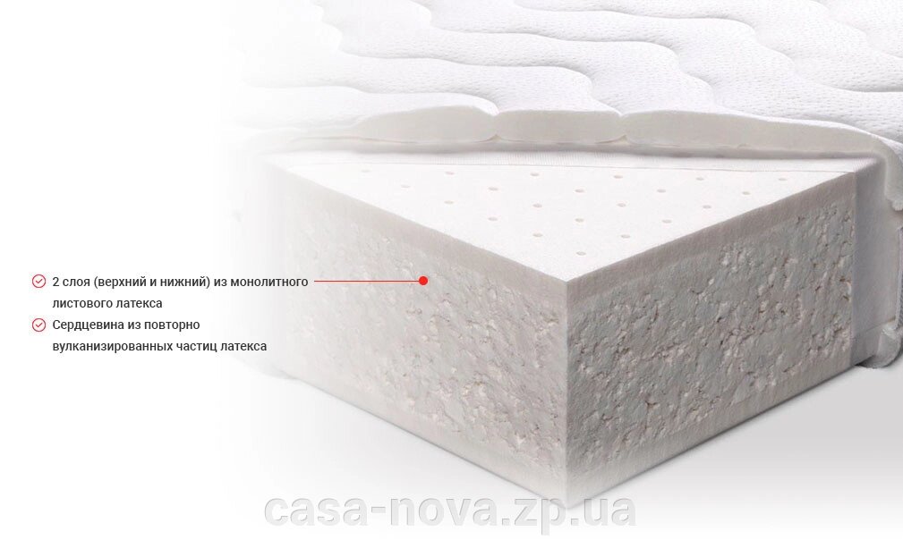 Матрац із латексу Coral 160х200 см. - ТМ Ekon від компанії CASA-NOVA меблевий салон в Запоріжжі - матраци, меблі, спальні - фото 1