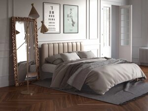 Ліжко металева з м'якою спинкою "Фуксія", TM Tenero