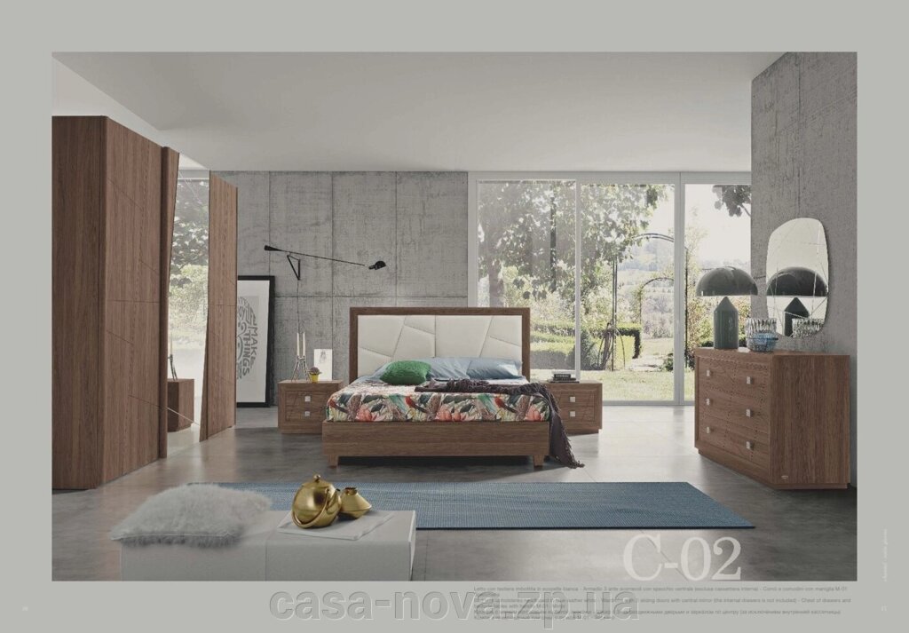 Спальня CHANTAL NIGHT NOCE - меблі MobilPiu від компанії CASA-NOVA меблевий салон в Запоріжжі - матраци, меблі, спальні - фото 1