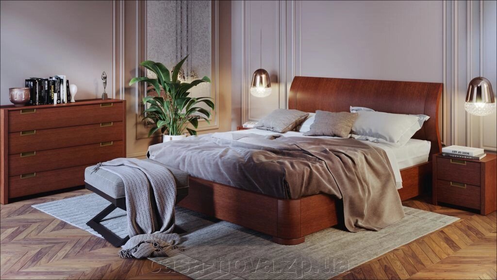 Спальня шпонированная МАДЕРА 38 - ТМ Бучинський від компанії CASA-NOVA меблевий салон в Запоріжжі - матраци, меблі, спальні - фото 1