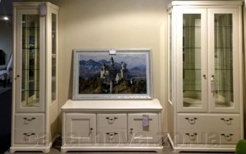 Стінка в вітальню РИВ'ЄРА колір емаль крем - ТМ Бучинський від компанії CASA-NOVA меблевий салон в Запоріжжі - матраци, меблі, спальні - фото 1