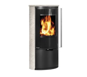 Ember kamin E14 VG Kalkstein (камінь) кругла піч для дому на дровах