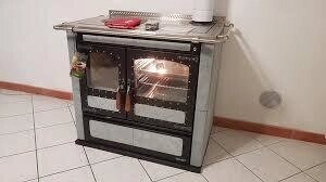 Піч для готування і обігріву Rizzoli L 90 Serpentine (камінь серпантин) від компанії House heat - фото 1