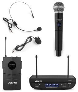 Набір бездротових мікрофонів Vonyx WM82C