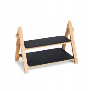 Сервірувальний піднос Etagère Plates Slate Bamboo