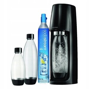 Апарат для газування води Sodastream Spirit Black Megapack 3 флакона + картридж