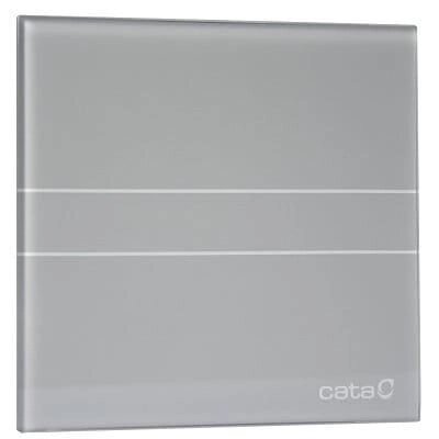Вентилятори для ванних кімнат та санвузлів Cata E-Glass E-100 GS Silver від компанії joker - фото 1