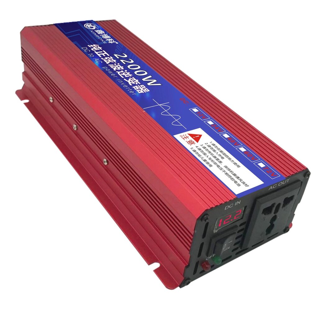 Інвертор чистий синус 1100w постійна пікова 2200w від компанії 093UA - фото 1