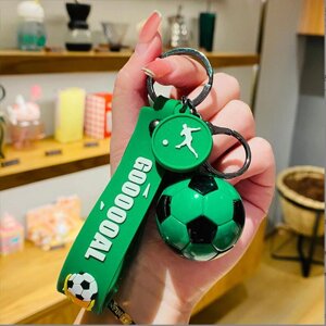 Подарунковий брелок для футбольного фаната з м’ячем і написом "GOOOOAL"