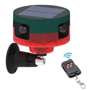 Відлякувач сонячної батареї з миготливим світлом записуваний відлякувач тварин індукційна сигналізація