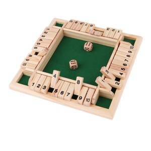 Дерев’яна гра Shut the Box для дітей і дорослих, навчальна та розважальна