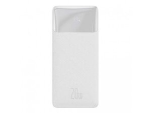 20000mAh 20W Білий Power Bank Baseus Bipow Digital Display Повербанк