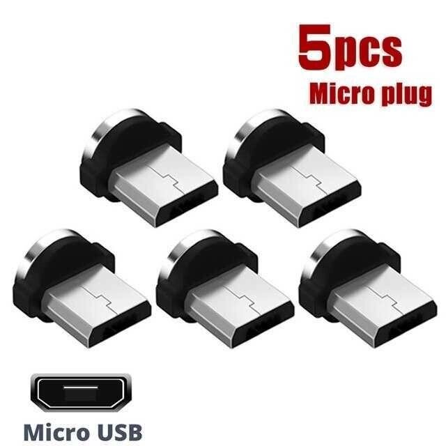 5 змінних конекторів для магнітного кабелю microusb/typeC/lightning від компанії Artiv - Інтернет-магазин - фото 1