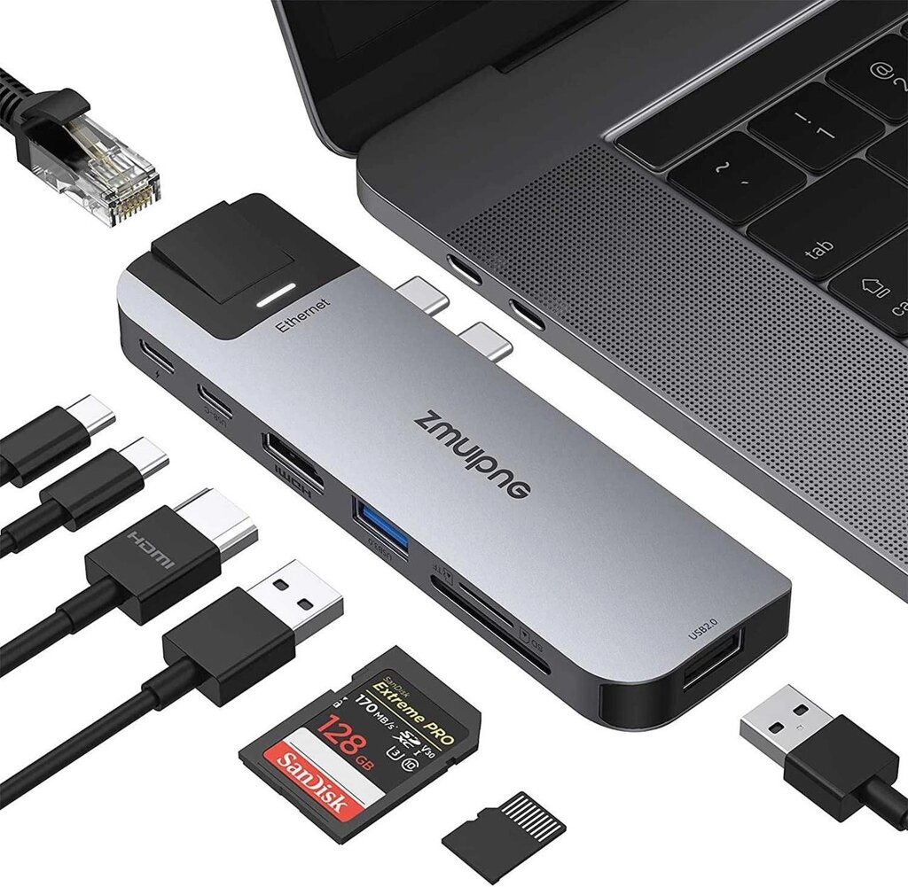 Адаптер USB C для MacBook Pro MacBook Pro Air 2020/2019/2018 від компанії Artiv - Інтернет-магазин - фото 1