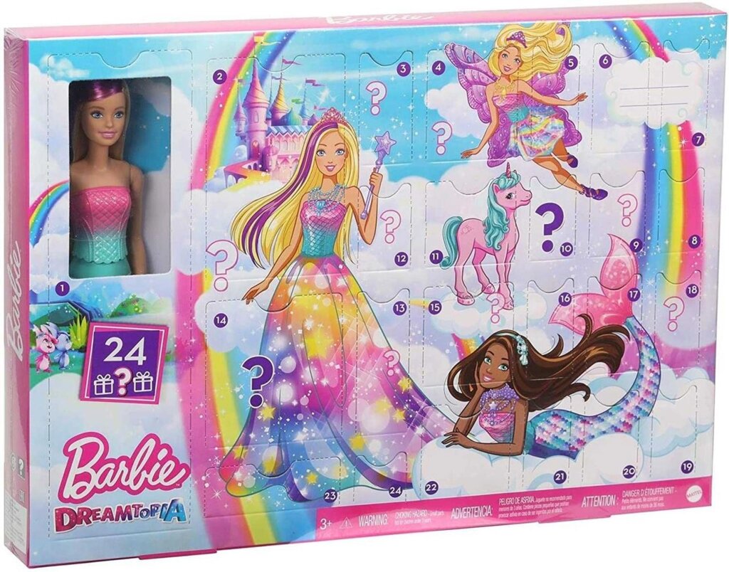 Адвент-календар Барбі Дрімтопія Barbie Dreamtopia advent calendar від компанії Artiv - Інтернет-магазин - фото 1