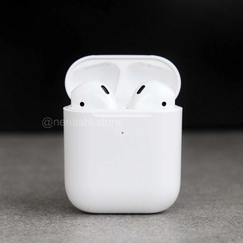 AIRPODS 2 (з логотипом) Chip Airoha 1562M Гарантія 3 місяці + корпус від компанії Artiv - Інтернет-магазин - фото 1