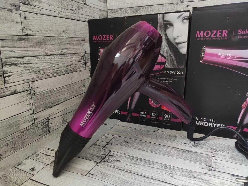 Акція! Фен для укладання волосся з насадкою Mozer MZ-5917 від компанії Artiv - Інтернет-магазин - фото 1