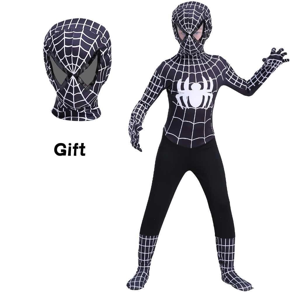 Акція! Костюми чорний Спайдермен, Людина-павук на зріст 100-190 см, зросто від компанії Artiv - Інтернет-магазин - фото 1
