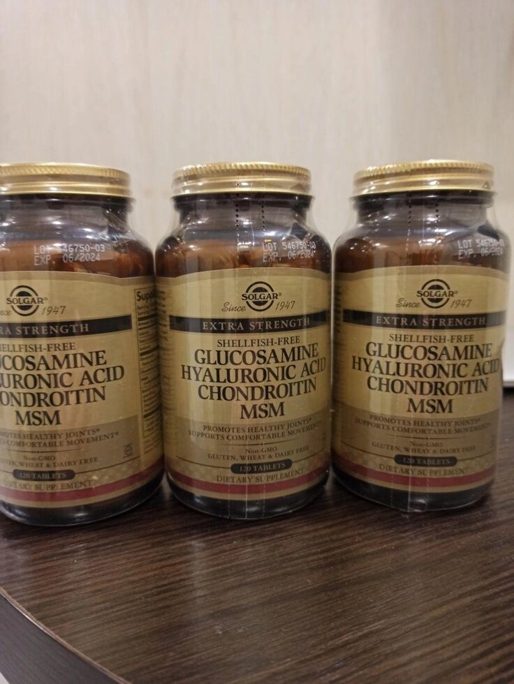 Акція! Solgar Glucosamine Hyaluronic Acid Chondroitin MSM 120 tabs від компанії Artiv - Інтернет-магазин - фото 1