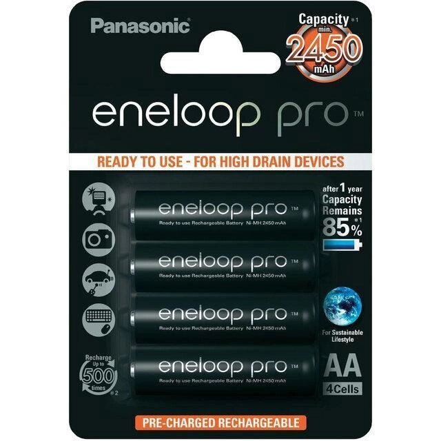 Акумулятор АА акумуляторні батарейки Panasonic Eneloop Pro AA 2450 від компанії Artiv - Інтернет-магазин - фото 1