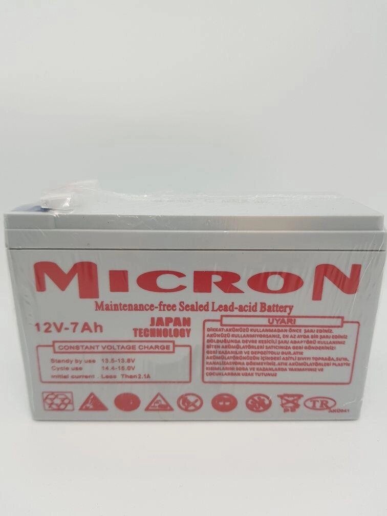 Акумуляторна батарея Micron 12V-7Ah від компанії Artiv - Інтернет-магазин - фото 1