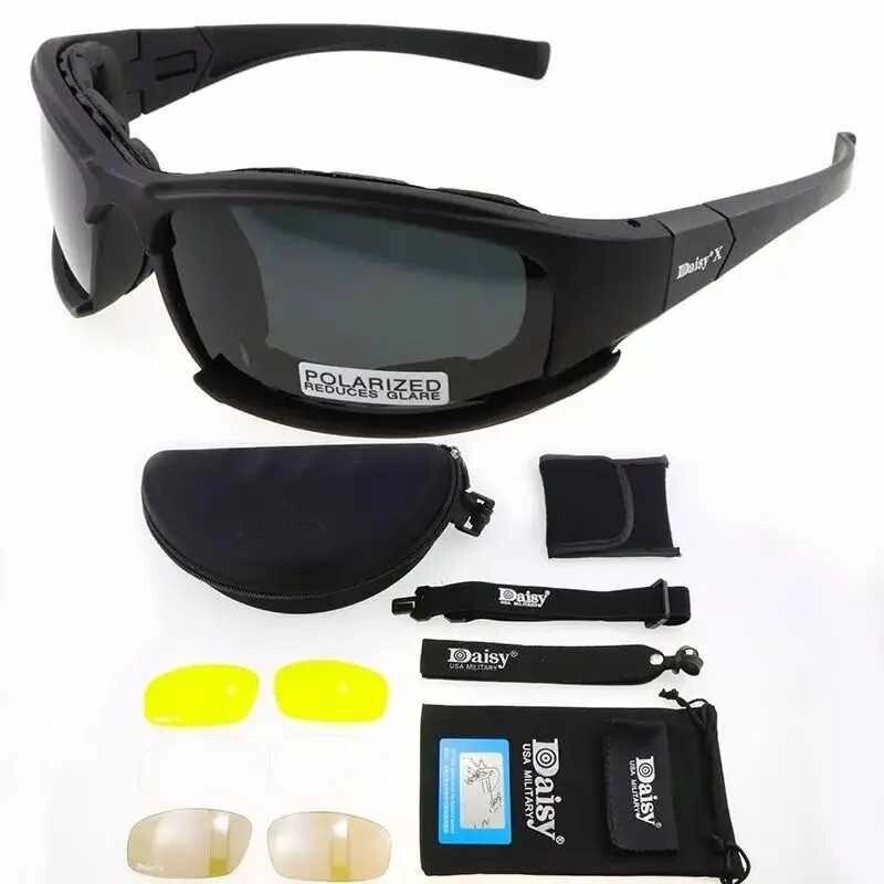 Балістичні окуляри Daisy X7 тактичні (військові, для стрілянини) від компанії Artiv - Інтернет-магазин - фото 1