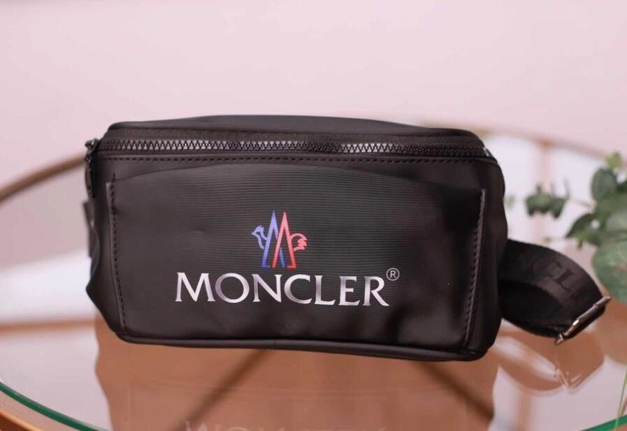 Бананка Moncler чорна | Чоловічі текстильні сумки Монклер h від компанії Artiv - Інтернет-магазин - фото 1