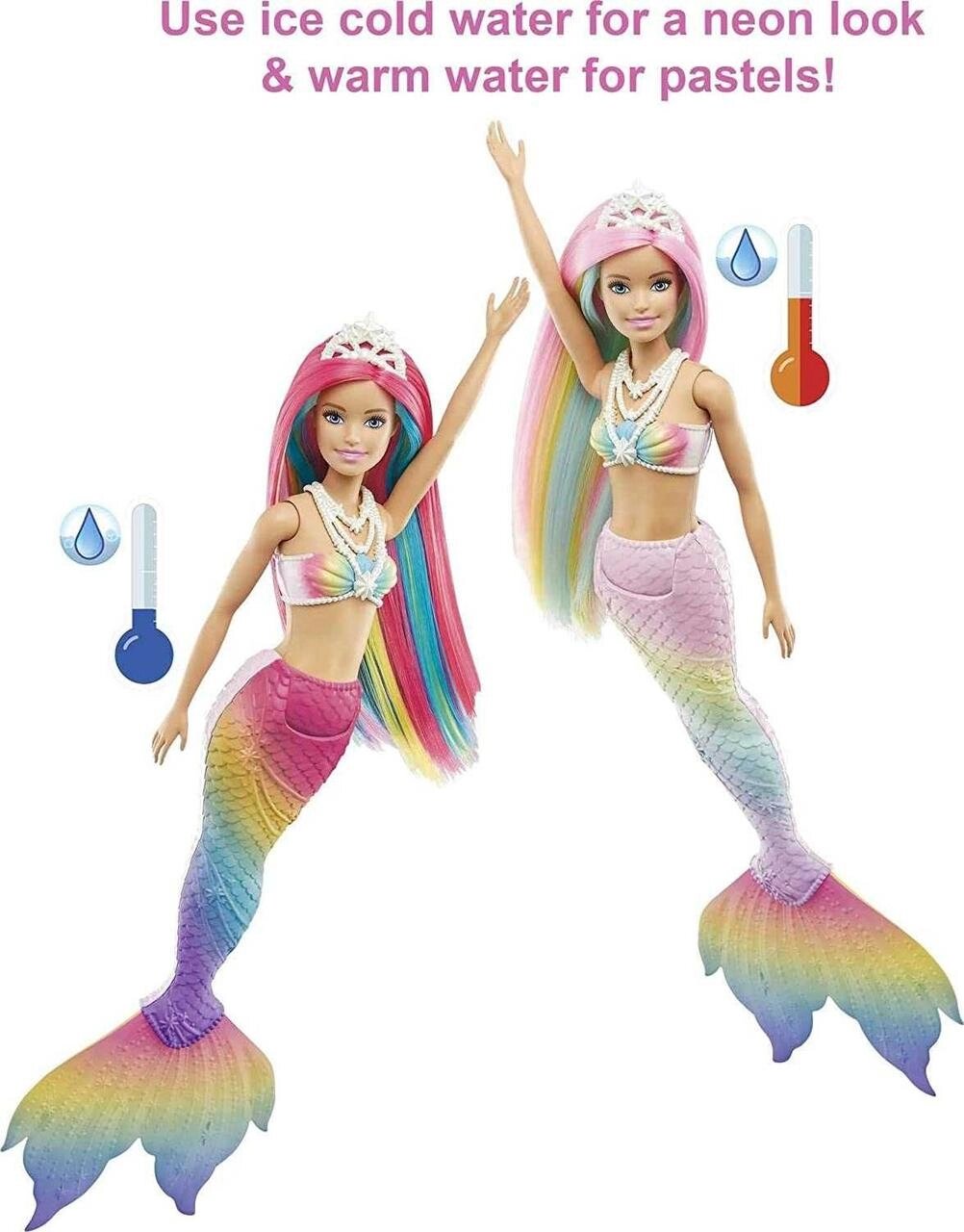 Барбі русалока змінює колір Barbie Dreamtopia Rainbow Magic Mermaid від компанії Artiv - Інтернет-магазин - фото 1