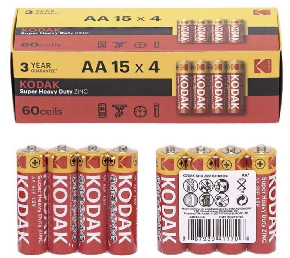 Батарейка Kodak AA палець ААА мікро мізинець безкоштовна доставка від компанії Artiv - Інтернет-магазин - фото 1