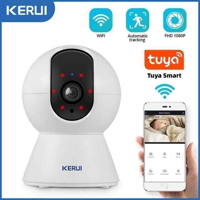 Бездротова IP-камера KERUI 3MP Wi-Fi Tuya Smart K259 від компанії Artiv - Інтернет-магазин - фото 1