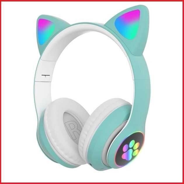 Бездротові дитячі навушники CATEAR з котячими вушками та підсвіткою від компанії Artiv - Інтернет-магазин - фото 1