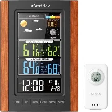 Бездротовий кімнатний термометр aGratHav - з будильником від компанії Artiv - Інтернет-магазин - фото 1