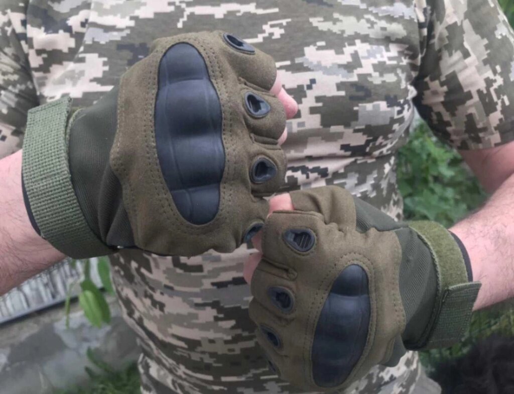 Безпалі тактичні армійські рукавички Oakley нато. Тактичні безпалі від компанії Artiv - Інтернет-магазин - фото 1