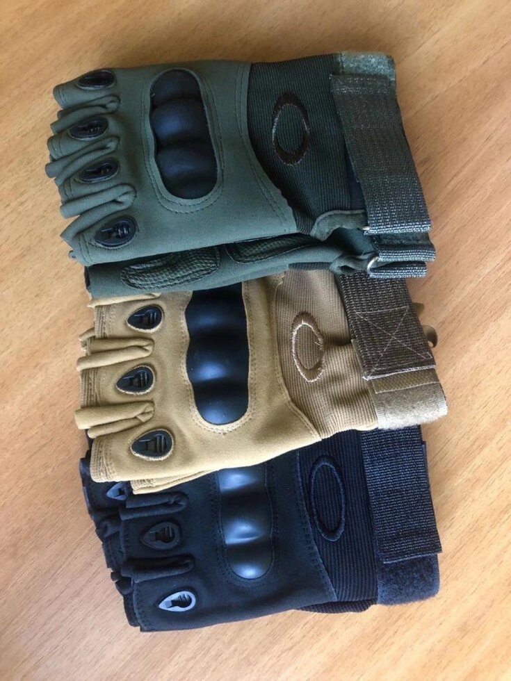 Безпалі тактичні рукавички Oakley / Безпалі тактичні рукавички від компанії Artiv - Інтернет-магазин - фото 1