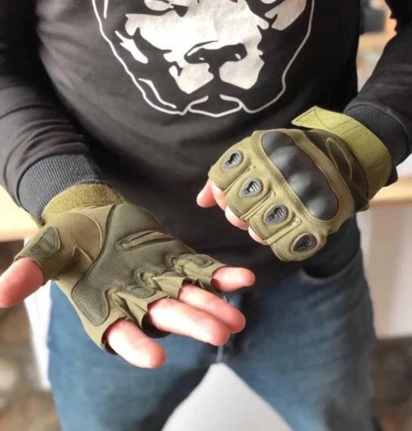 Безпалі Тактичні рукавички Oakley Безпалі тактичні рукавички від компанії Artiv - Інтернет-магазин - фото 1