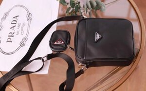 Людська сумка через плече Пради, чоловіча сумка Prada 2V1 H