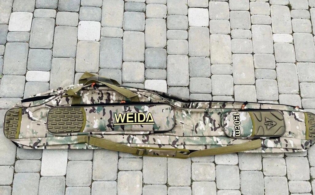 Чохол 150 см 3 відсіки напівжорсткий Weida (Kaida) камуфляж від компанії Artiv - Інтернет-магазин - фото 1